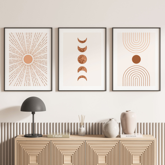 3-teiliges Poster-Set - Boho