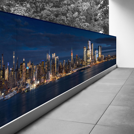 Bedruckter Sichtschutz - Optische Täuschung - 120x450 cm - New York