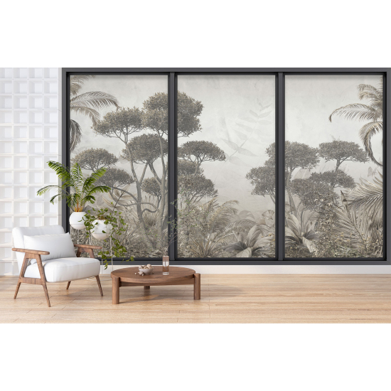 Fototapeten 3D Optische Täuschung - Dschungel