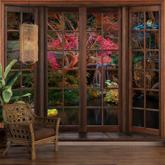 Fototapeten 3D Optische Täuschung - Garten