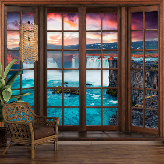 Fototapeten 3D Optische Täuschung - Kaskaden