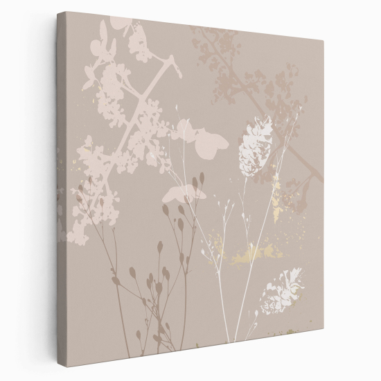 Leinwandbild - Zweigblumen