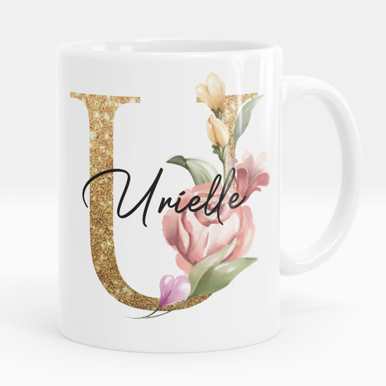Personalisierte Tasse - Buchstabe U