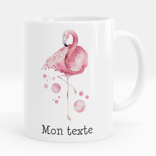 Personalisierte Tasse - Rosa Flamingo