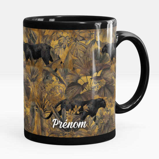 Personalisierte Tasse - Schwarze - Savanne