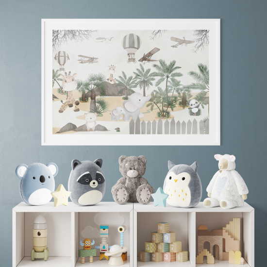 Personalisiertes Kinderposter - Dschungel