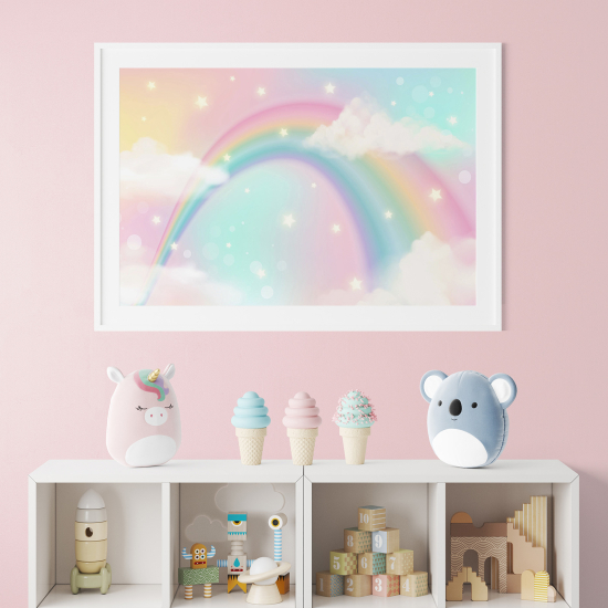Personalisiertes Kinderposter - Regenbogen