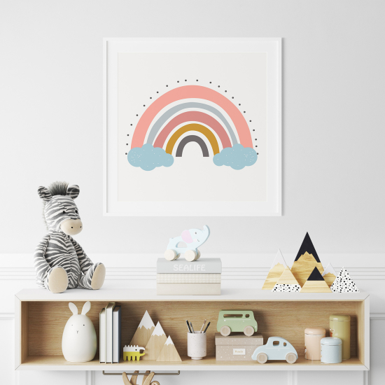 Poster Kinder - Regenbogenwolken