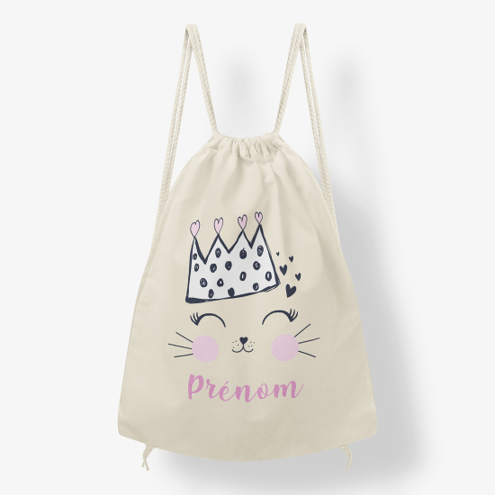 Rucksack kinder personalisiertPrinzessin Katze