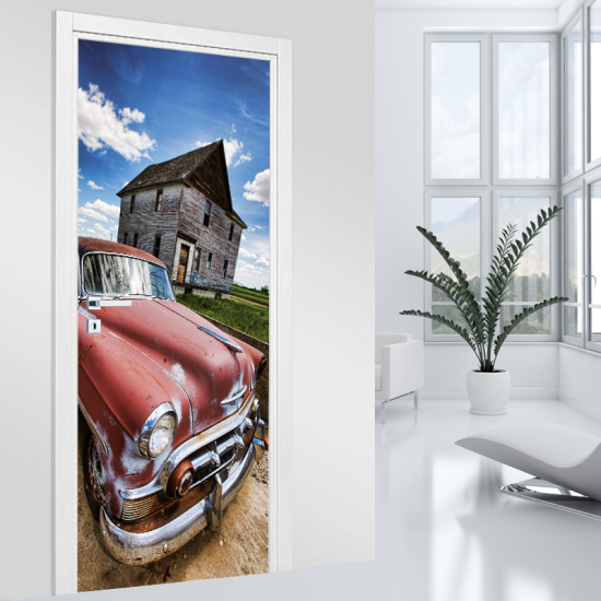Türaufkleber - Altes Auto